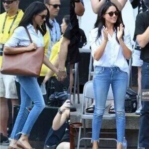 Mother Looker Ankle Fray Jeans Love Gun Size 27